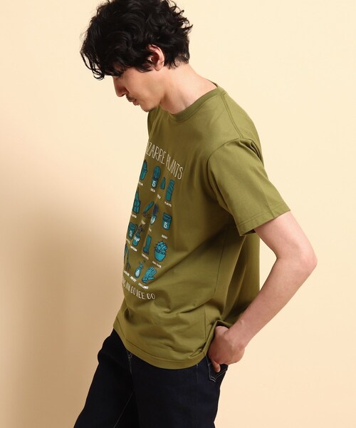 40ｃｔ＆525（フォーティーカラッツアンドゴーニーゴ）の「ビザールプランツ 半袖Tシャツ（Tシャツ/カットソー・メンズ・ホワイト/ブラック/カーキ/キャメル・01/02/03/04）」の21枚目の写真