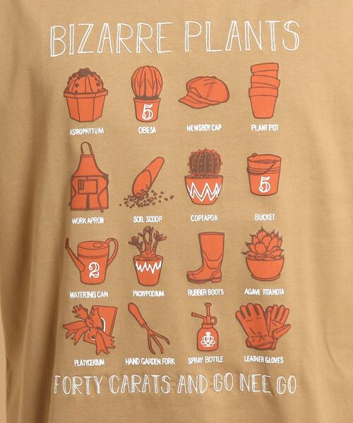 40ｃｔ＆525（フォーティーカラッツアンドゴーニーゴ）の「ビザールプランツ 半袖Tシャツ（Tシャツ/カットソー・メンズ・ホワイト/ブラック/カーキ/キャメル・01/02/03/04）」の13枚目の写真