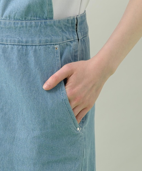 DOLLUPOOPS（ドールアップウップス）の「doll up oops フリルデニムロンパース（サロペット/オーバーオール・レディース・ブルー/ネイビー・FREE）」の16枚目の写真