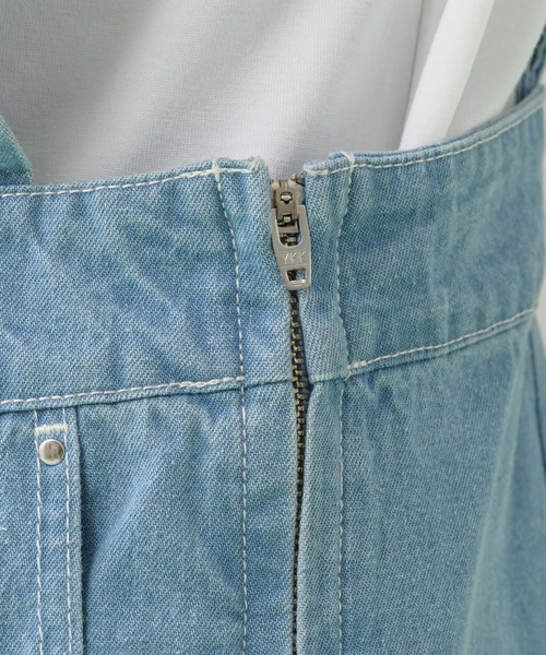 DOLLUPOOPS（ドールアップウップス）の「doll up oops フリルデニムロンパース（サロペット/オーバーオール・レディース・ブルー/ネイビー・FREE）」の18枚目の写真