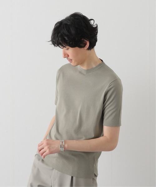 EDIFICE(エディフィス)の「【FILIPPO DE LAURENTIIS】14ゲージ ニットTシャツ(ニット/セーター・メンズ・ホワイト/イエロー/ブルー/ブラウン系その他/ライトグレー/チャコールグレー・48/50/52)」の4枚目の写真