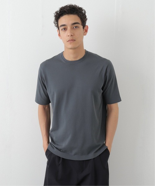 EDIFICE(エディフィス)の「【FILIPPO DE LAURENTIIS】14ゲージ ニットTシャツ(ニット/セーター・メンズ・ホワイト/イエロー/ブルー/ブラウン系その他/ライトグレー/チャコールグレー・48/50/52)」の1枚目の写真