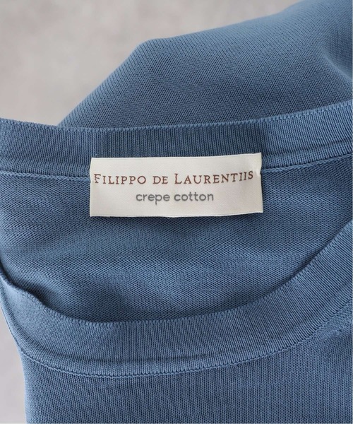 EDIFICE(エディフィス)の「【FILIPPO DE LAURENTIIS】14ゲージ ニットTシャツ(ニット/セーター・メンズ・ホワイト/イエロー/ブルー/ブラウン系その他/ライトグレー/チャコールグレー・48/50/52)」の17枚目の写真