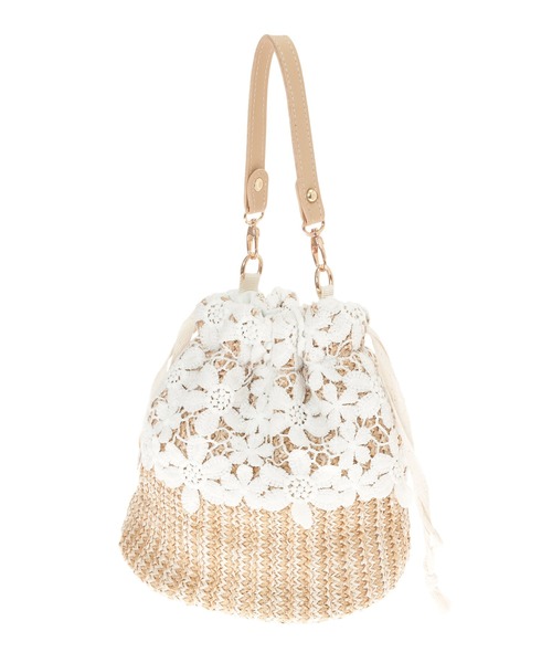 Edit Sheen（エディットシーン）の「コットンレース巾着バッグ（かごバッグ・レディース・その他1/その他2・FREE）」の14枚目の写真