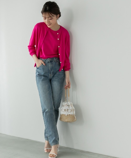 Edit Sheen（エディットシーン）の「コットンレース巾着バッグ（かごバッグ・レディース・その他1/その他2・FREE）」の4枚目の写真