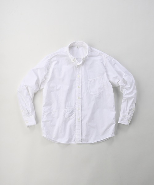 45R（フォーティファイブアール）の「ダンプの908オーシャンシャツ（シャツ/ブラウス・レディース・ホワイト/キャメル/ベージュ・MEDIUM/LARGE/X-SMALL/SMALL）」の2枚目の写真