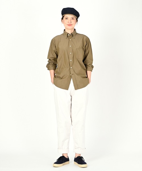 45R（フォーティファイブアール）の「ダンプの908オーシャンシャツ（シャツ/ブラウス・レディース・ホワイト/キャメル/ベージュ・MEDIUM/LARGE/X-SMALL/SMALL）」の5枚目の写真