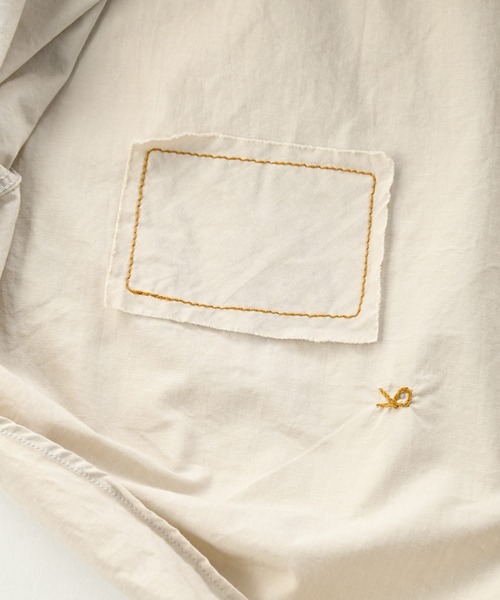 45R（フォーティファイブアール）の「ダンプの908オーシャンシャツ（シャツ/ブラウス・レディース・ホワイト/キャメル/ベージュ・MEDIUM/LARGE/X-SMALL/SMALL）」の19枚目の写真