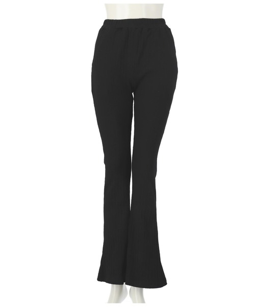 ANAP(アナップ)の「ランダムリブフレアパンツ(その他パンツ・レディース・ダークグレー/ブラック/モスグリーン・FREE)」の7枚目の写真