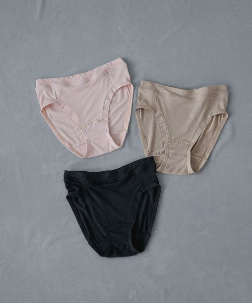 A part by(アパートバイ)の「underwear_モダールショーツ 271923(ショーツ・レディース・ブラック/ベージュ/ピンク系その他・MEDIUM/LARGE)」の4枚目の写真