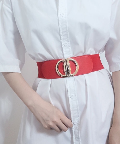 gossip！ロサンゼルス（ゴシップロサンゼルス）の「サッシュ  Dカン　ベルト（ベルト・レディース・ブラック/ブラウン/レッド/ホワイト・FREE）」の4枚目の写真