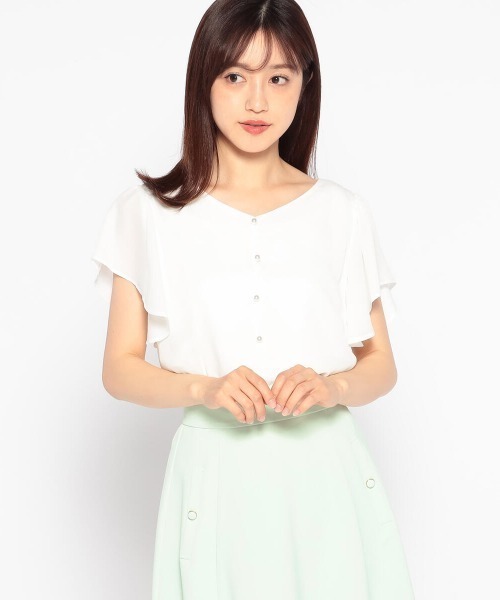MISCH MASCH（ミッシュマッシュ）の「パールボタンブラウス（シャツ