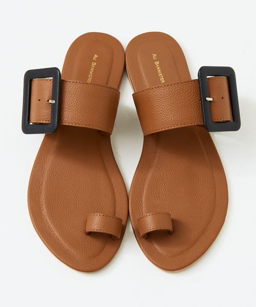 Au BANNISTER（オゥバニスター）の「【販売店舗限定】サムホルダーサンダル（サンダル・レディース・ホワイト/ブラック/キャメル・M/L/S）」の4枚目の写真