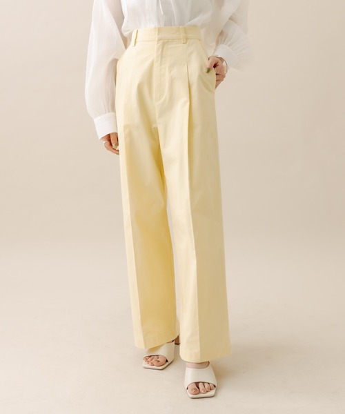 mline（エムライン）の「[mline] トラウザーパンツ（その他パンツ・レディース・イエロー/オフホワイト/ベージュ・2/1）」の6枚目の写真
