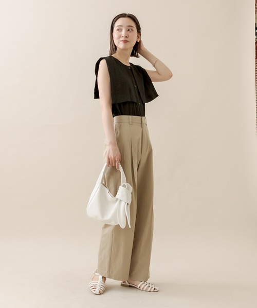 mline（エムライン）の「[mline] トラウザーパンツ（その他パンツ・レディース・イエロー/オフホワイト/ベージュ・2/1）」の10枚目の写真