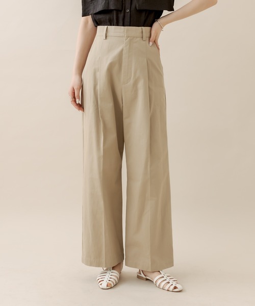 mline（エムライン）の「[mline] トラウザーパンツ（その他パンツ・レディース・イエロー/オフホワイト/ベージュ・2/1）」の12枚目の写真