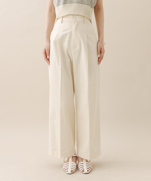 mline（エムライン）の「[mline] トラウザーパンツ（その他パンツ・レディース・イエロー/オフホワイト/ベージュ・2/1）」の18枚目の写真