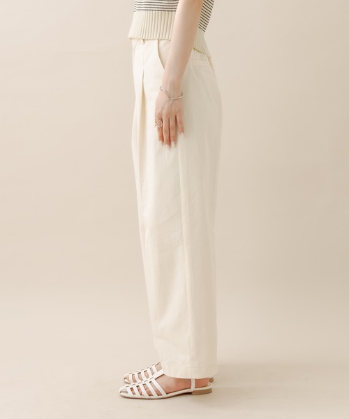 mline（エムライン）の「[mline] トラウザーパンツ（その他パンツ・レディース・イエロー/オフホワイト/ベージュ・2/1）」の19枚目の写真