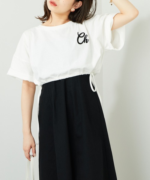 tシャツ フライス リボンモチーフカットソー レディース リボンモチーフカットソー（カットソー/Tシャツ）｜CELFORD