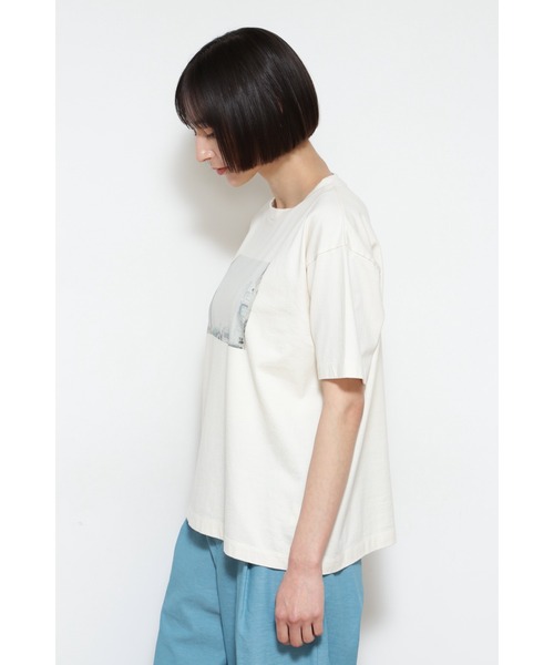 human woman(ヒューマンウーマン)の「◆フォトTシャツ(Tシャツ/カットソー・レディース・ホワイト系その他/ブラウン・MEDIUM)」の9枚目の写真
