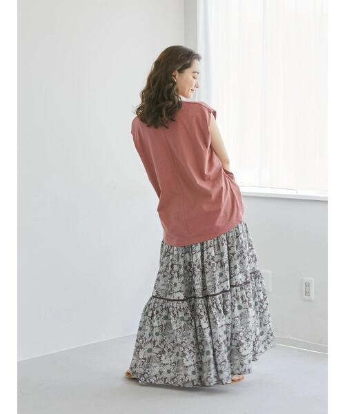 AMERICAN HOLIC(アメリカンホリック)の「丈違いティアードFlowerスカート(スカート・レディース・ネイビー/イエロー/ブラウン・L/M)」の15枚目の写真
