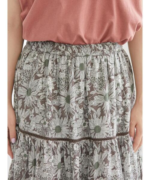 AMERICAN HOLIC(アメリカンホリック)の「丈違いティアードFlowerスカート(スカート・レディース・ネイビー/イエロー/ブラウン・L/M)」の16枚目の写真