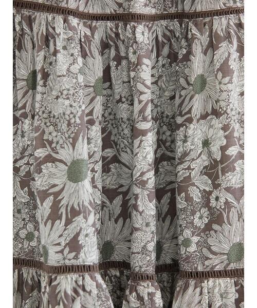 AMERICAN HOLIC(アメリカンホリック)の「丈違いティアードFlowerスカート(スカート・レディース・ネイビー/イエロー/ブラウン・L/M)」の17枚目の写真