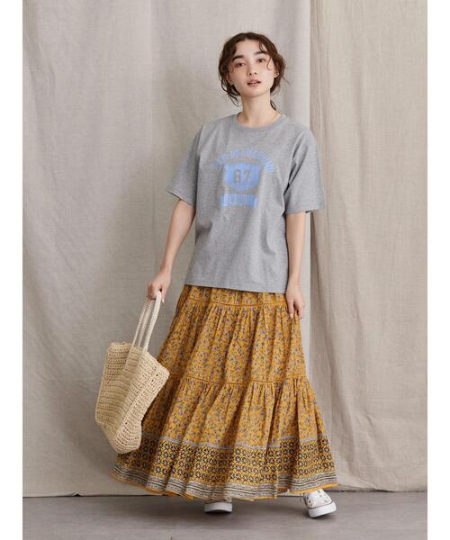 AMERICAN HOLIC(アメリカンホリック)の「丈違いティアードFlowerスカート(スカート・レディース・ネイビー/イエロー/ブラウン・L/M)」の20枚目の写真