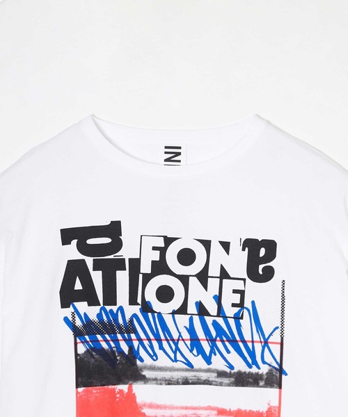 Influence（インフルエンス）の「INFLUENCE INFLUENCE Print Tee Designed by 村上周 (IN-16224)（Tシャツ/カットソー・メンズ・ホワイト・MEDIUM/LARGE/X-LARGE）」の3枚目の写真