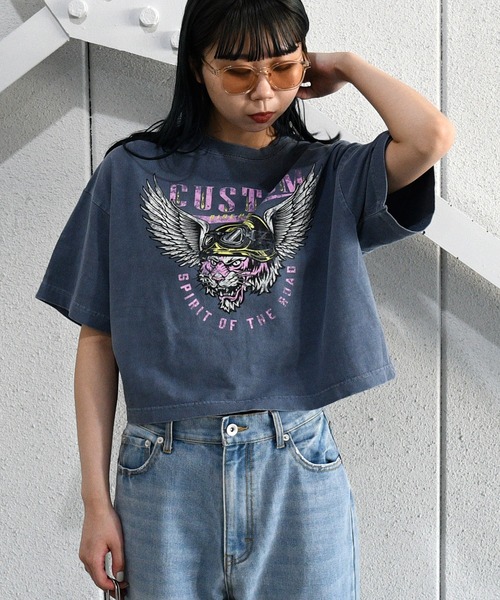 sango（sango）の「カスタムピグメントTシャツ（Tシャツ/カットソー・レディース・チャコールグレー/ネイビー/ホワイト系その他・FREE）」の11枚目の写真