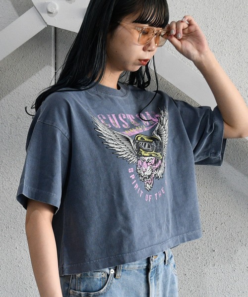 sango（sango）の「カスタムピグメントTシャツ（Tシャツ/カットソー・レディース・チャコールグレー/ネイビー/ホワイト系その他・FREE）」の12枚目の写真