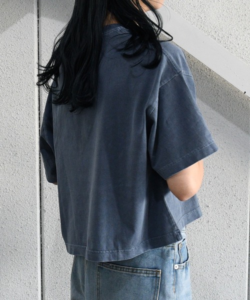sango（sango）の「カスタムピグメントTシャツ（Tシャツ/カットソー・レディース・チャコールグレー/ネイビー/ホワイト系その他・FREE）」の13枚目の写真