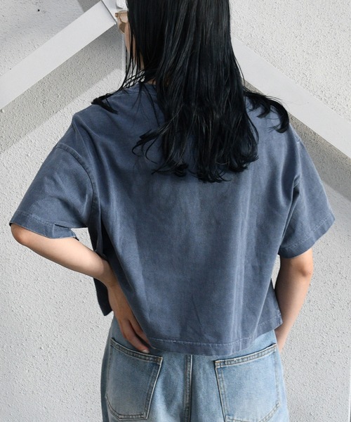 sango（sango）の「カスタムピグメントTシャツ（Tシャツ/カットソー・レディース・チャコールグレー/ネイビー/ホワイト系その他・FREE）」の14枚目の写真