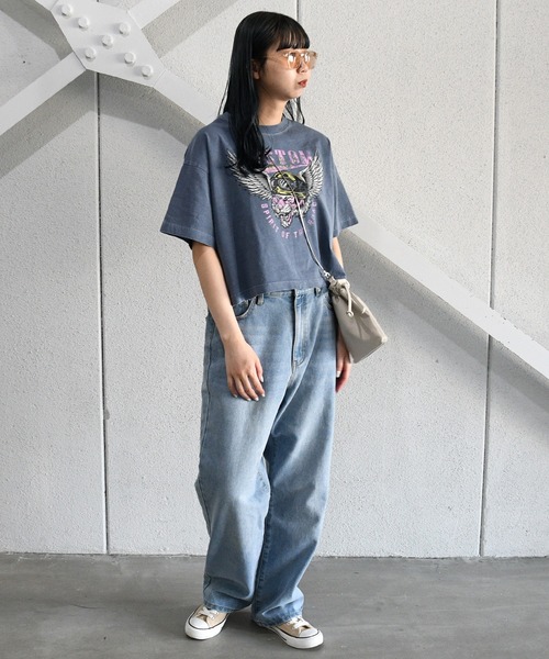 sango（sango）の「カスタムピグメントTシャツ（Tシャツ/カットソー・レディース・チャコールグレー/ネイビー/ホワイト系その他・FREE）」の16枚目の写真