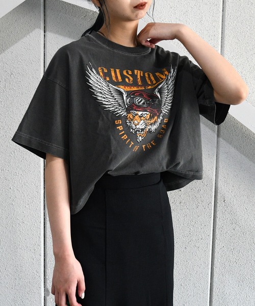 sango（sango）の「カスタムピグメントTシャツ（Tシャツ/カットソー・レディース・チャコールグレー/ネイビー/ホワイト系その他・FREE）」の19枚目の写真