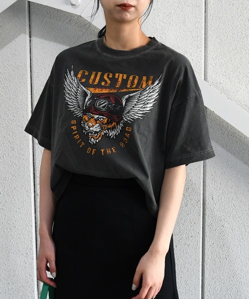 sango（sango）の「カスタムピグメントTシャツ（Tシャツ/カットソー・レディース・チャコールグレー/ネイビー/ホワイト系その他・FREE）」の20枚目の写真