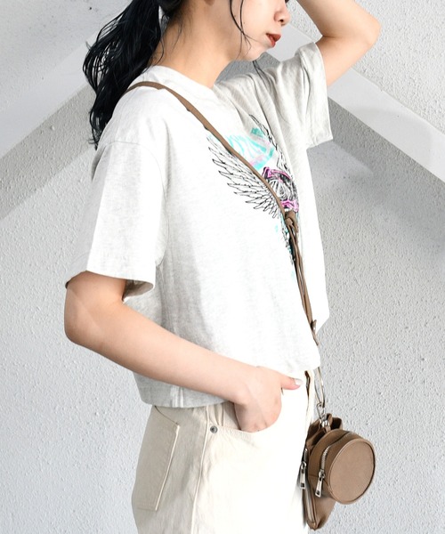 sango（sango）の「カスタムピグメントTシャツ（Tシャツ/カットソー・レディース・チャコールグレー/ネイビー/ホワイト系その他・FREE）」の5枚目の写真