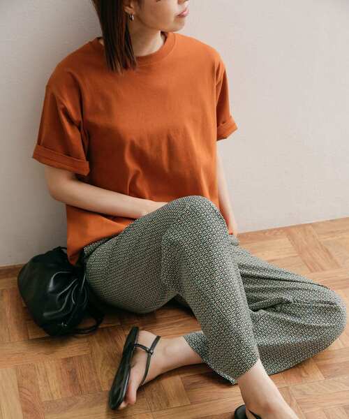 URBAN RESEARCH DOORS(アーバンリサーチドアーズ)の「ジオメトリックイージーパンツ(その他パンツ・レディース・グリーン/ボルドー・MEDIUM)」の21枚目の写真