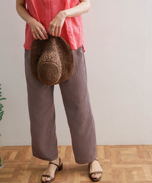 URBAN RESEARCH DOORS(アーバンリサーチドアーズ)の「ジオメトリックイージーパンツ(その他パンツ・レディース・グリーン/ボルドー・MEDIUM)」の11枚目の写真