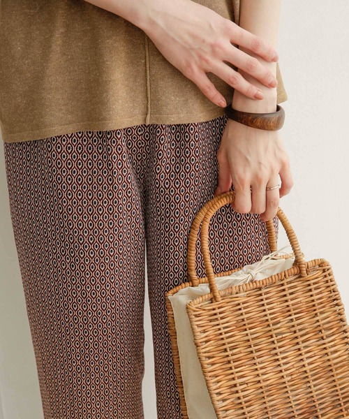 URBAN RESEARCH DOORS(アーバンリサーチドアーズ)の「ジオメトリックイージーパンツ(その他パンツ・レディース・グリーン/ボルドー・MEDIUM)」の14枚目の写真