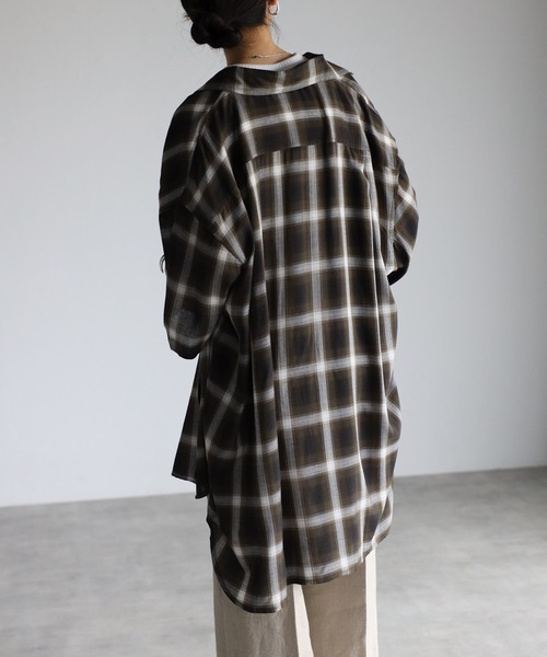 CREARE -LINO-（クレアーレリノ）の「ビックポケット オーバーサイズ ルーズ 半袖シャツ<ユニセックス>（シャツ/ブラウス・メンズ・ホワイト/ホワイト系その他/ブラック/ブラック系その他/ブルー系その他/カーキ/ブラック系その他2・S/M/L）」の21枚目の写真