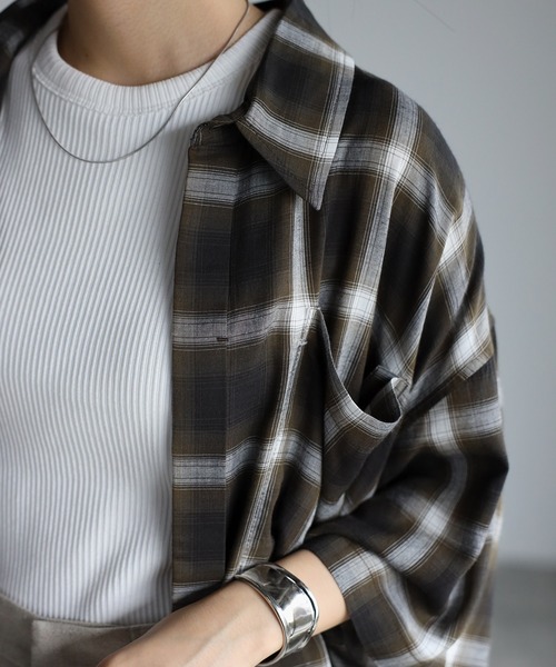 CREARE -LINO-（クレアーレリノ）の「ビックポケット オーバーサイズ ルーズ 半袖シャツ<ユニセックス>（シャツ/ブラウス・メンズ・ホワイト/ホワイト系その他/ブラック/ブラック系その他/ブルー系その他/カーキ/ブラック系その他2・S/M/L）」の22枚目の写真