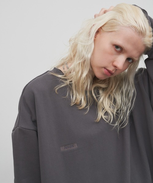 AIVER（アイバー）の「AIVER　ブランク刺繍リベットスウェット（スウェット・メンズ・チャコールグレー/ブラック/ナチュラル・LARGE/SMALL/MEDIUM）」の16枚目の写真