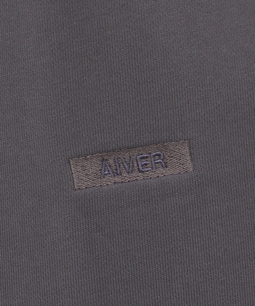 AIVER（アイバー）の「AIVER　ブランク刺繍リベットスウェット（スウェット・メンズ・チャコールグレー/ブラック/ナチュラル・LARGE/SMALL/MEDIUM）」の19枚目の写真