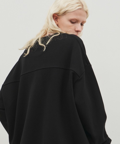 AIVER（アイバー）の「AIVER　ブランク刺繍リベットスウェット（スウェット・メンズ・チャコールグレー/ブラック/ナチュラル・LARGE/SMALL/MEDIUM）」の5枚目の写真