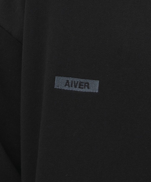 AIVER（アイバー）の「AIVER　ブランク刺繍リベットスウェット（スウェット・メンズ・チャコールグレー/ブラック/ナチュラル・LARGE/SMALL/MEDIUM）」の8枚目の写真