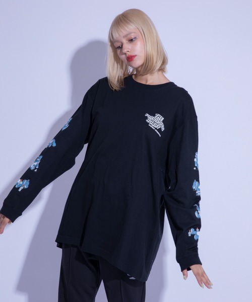 Candy Stripper(キャンディストリッパー)の「THE FORBIDDEN HOBBY L/S Tシャツ(Tシャツ/カットソー・レディース・ライトブルー/オフホワイト/ブラック・2)」の10枚目の写真