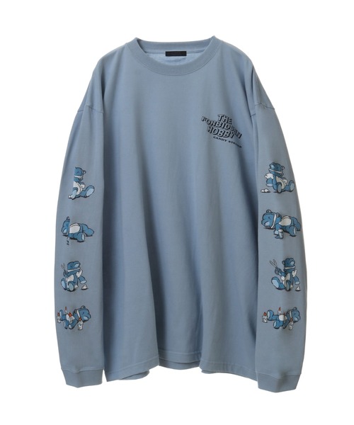 Candy Stripper(キャンディストリッパー)の「THE FORBIDDEN HOBBY L/S Tシャツ(Tシャツ/カットソー・レディース・ライトブルー/オフホワイト/ブラック・2)」の6枚目の写真