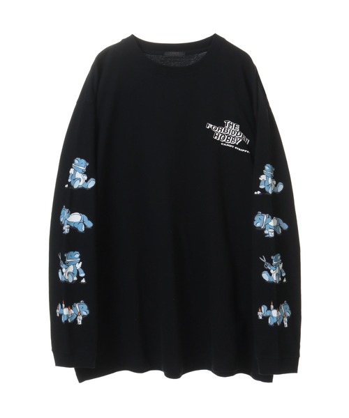 Candy Stripper(キャンディストリッパー)の「THE FORBIDDEN HOBBY L/S Tシャツ(Tシャツ/カットソー・レディース・ライトブルー/オフホワイト/ブラック・2)」の4枚目の写真
