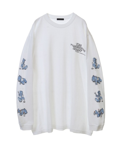 Candy Stripper(キャンディストリッパー)の「THE FORBIDDEN HOBBY L/S Tシャツ(Tシャツ/カットソー・レディース・ライトブルー/オフホワイト/ブラック・2)」の8枚目の写真
